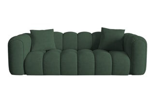 Canapé modulaire Elise - Vert foncé - 4 places - En tissu structurel
