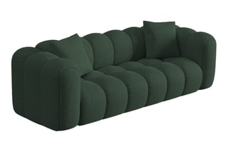 Canapé modulaire Elise - Vert foncé - 4 places - En tissu structurel