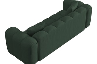 Canapé modulaire Elise - Vert foncé - 4 places - En tissu structurel