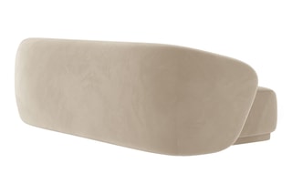 Canapé Louis - Beige - 3 places - Tissu velours