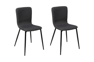2 cadeiras Margot - Cinzento-escuro