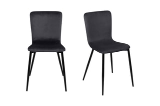 2 cadeiras Manon - Cinzento-escuro