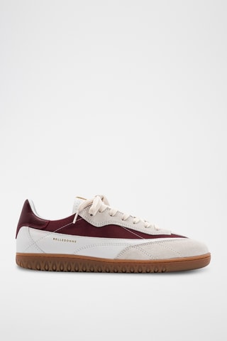 Leren Sneakers - Bordeauxrood