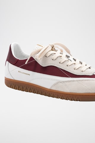 Leren Sneakers - Bordeauxrood