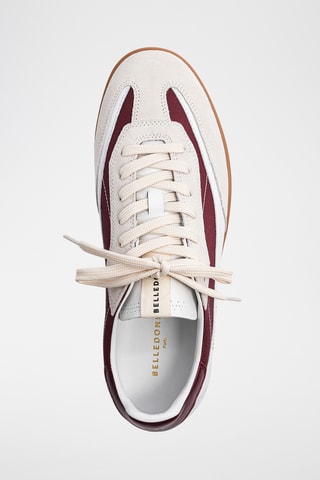 Leren Sneakers - Bordeauxrood