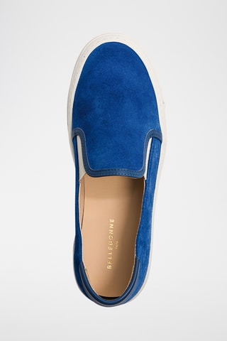 Leren Platform Slip-ons - Blauw