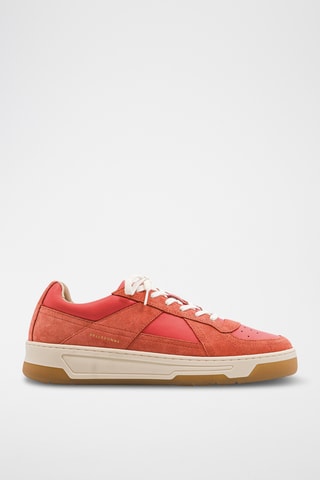 Leren Wedge Sneakers - Rood