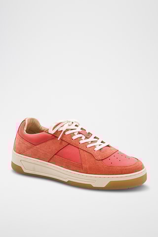 Leren Wedge Sneakers - Rood