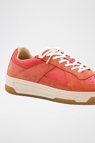 Leren Wedge Sneakers - Rood