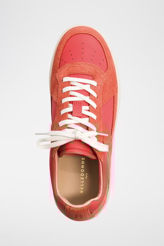 Leren Wedge Sneakers - Rood