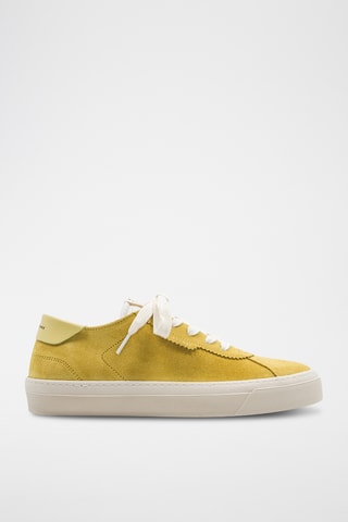 Leren Platform Sneakers - Geel