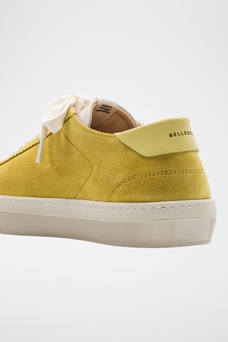 Leren Platform Sneakers - Geel