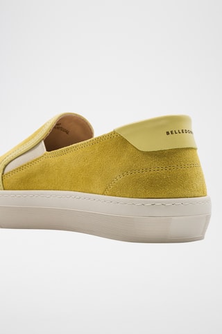 Leren Platform Slip-ons - Geel