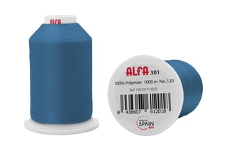 Bobine de fil - 1000 m - Bleu 