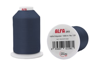 5 bobines de fil - 1000 m - Bleu marine