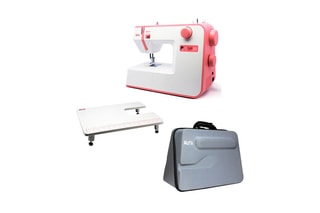 Machine à coudre Style 20, housse et table d'extension