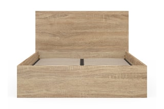 Lit-coffre avec sommier Sicilia - Imitation bois