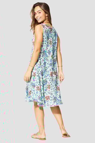 Vestido trapézio - Branco