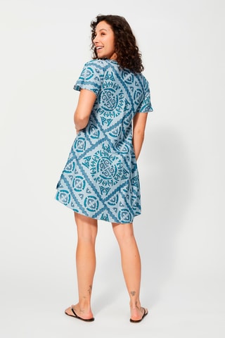 Vestido trapézio Cinzento