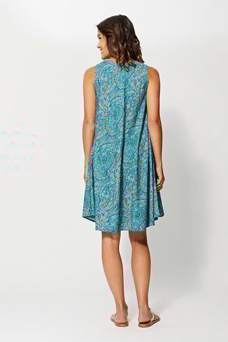 Vestido estilo patinadora - Turquesa