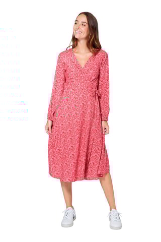 Vestido midi Vermelho