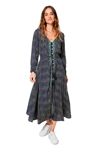 Vestido-camisa Azul-marinho