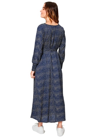 Vestido traçado Azul-marinho