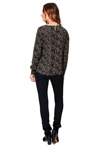 Blusa Preto e castanho