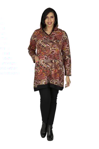 Vestido com capuz - Vermelho