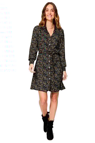 Vestido-camisa - Preto