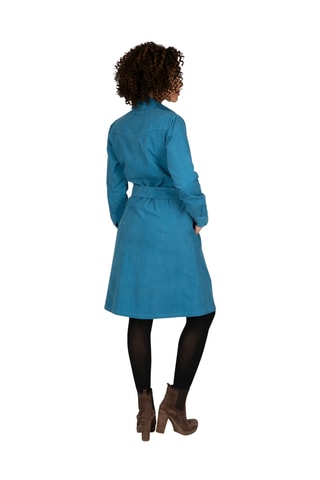 Vestido em veludo - Azul