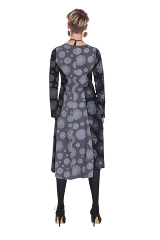 Vestido - Cinzento e preto