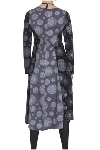 Vestido - Cinzento e preto