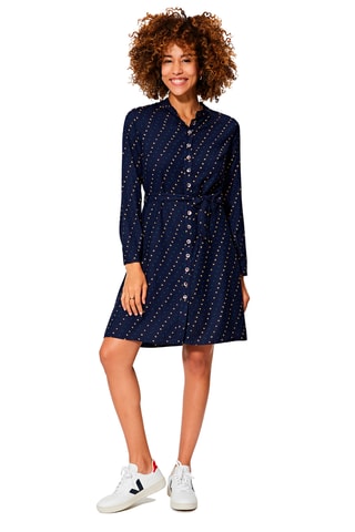 Vestido direito - Azul-marinho