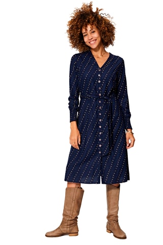 Vestido direito - Azul-marinho