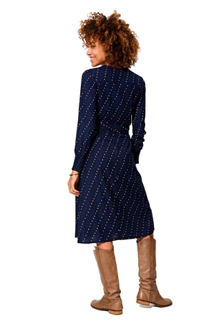 Vestido direito - Azul-marinho