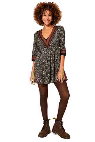 Vestido estilo patinadora - Preto