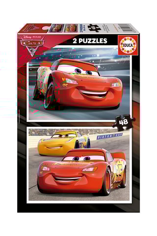 2 puzzles Cars 3 - 2 x 48 pièces - Dès 4 ans