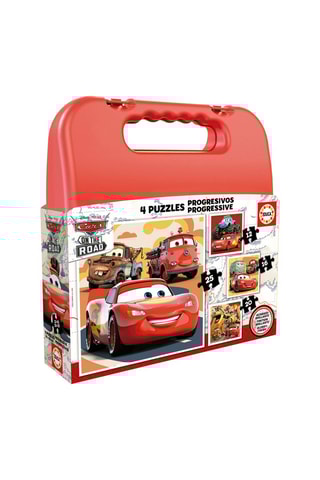 4 puzzles progressifs Cars Pixar Disney - 12/16/20/25 pièces - Dès 3 ans