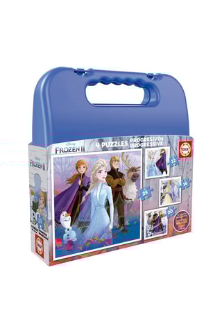 4 puzzles progressifs La Reine des Neiges 2 Disney - 12/16/20/25 pièces - Dès 3 ans