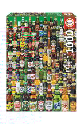 Puzzle bières - 1000 pièces - Dès 14 ans