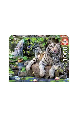 Puzzle tigres blancs du Bengale - 1000 pièces - 14 ans