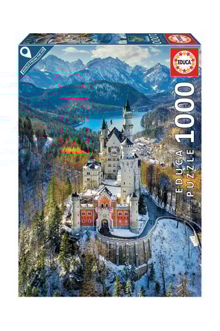 Puzzle château de Neuschwanstein vu du ciel - 1000 pièces - Dès 14 ans