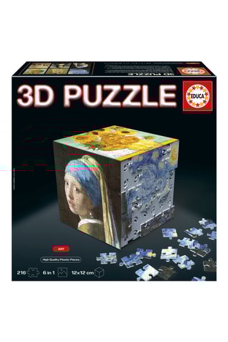 Puzzle 3D 6-en-1 art – 216 pièces