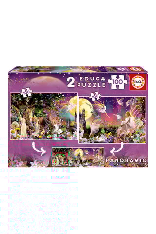 2 puzzles triptyque de fées – 2 x 100 pièces