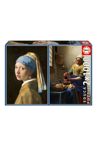 2 puzzles Vermeer - 2 x 1000 pièces