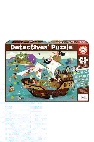 Puzzle détective Bateau Pirate - 50 pièces - Dès 4 ans