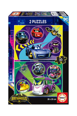 2 puzzles Batwheels - 2 x 20 pièces
