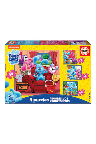 4 puzzles progressifs Blue's Clues & You ! – 12, 16, 20 et 25 pièces