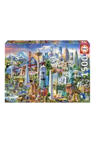 Puzzle Symboles de l’Amérique du Nord - 1500 pièces